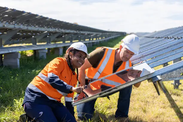 solar panel installing foundation / base